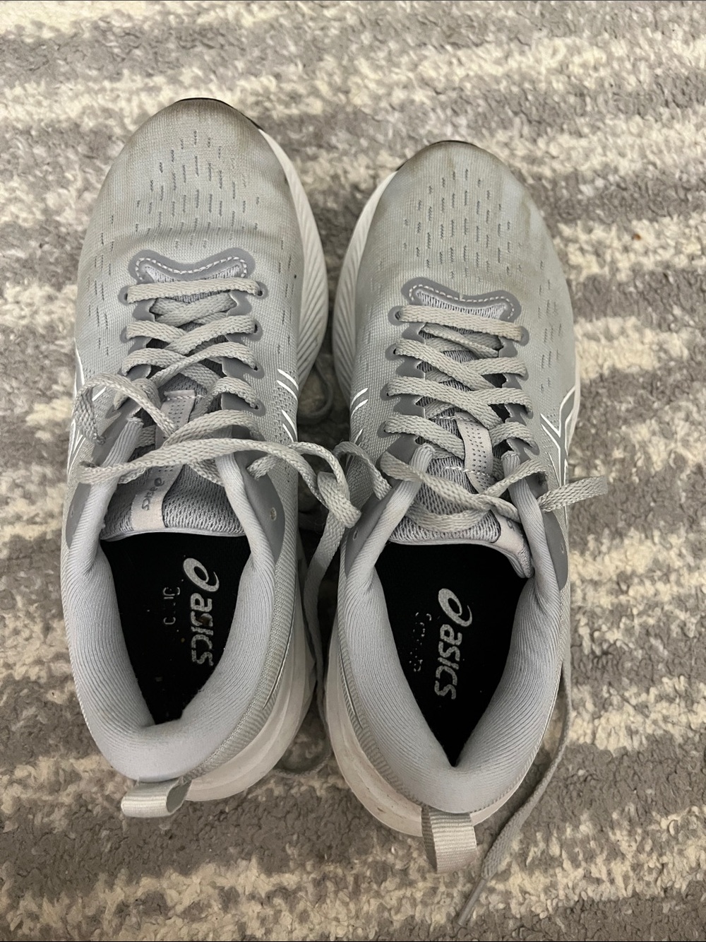 Asics Gray Lace-Up Athletic Sneakers size 7.5